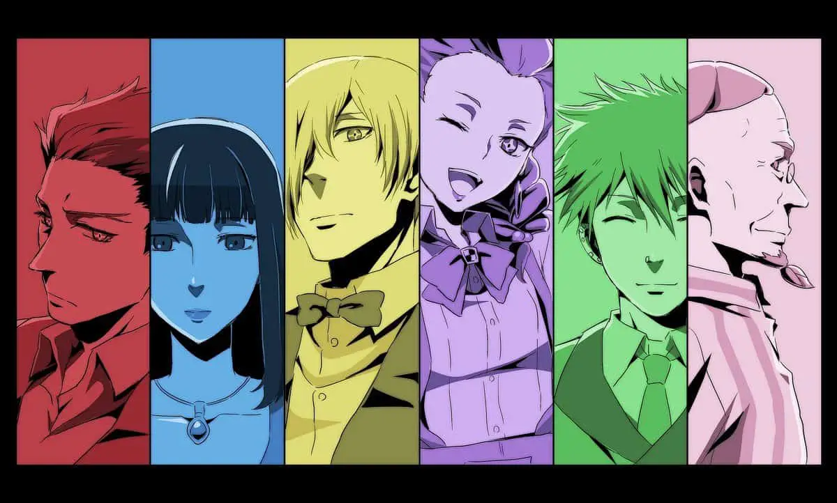 Death Parade anime characters 