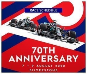 F1 70th anniversary GP | Race schedule - Racing Point penalty 1 race schedule 70th gp