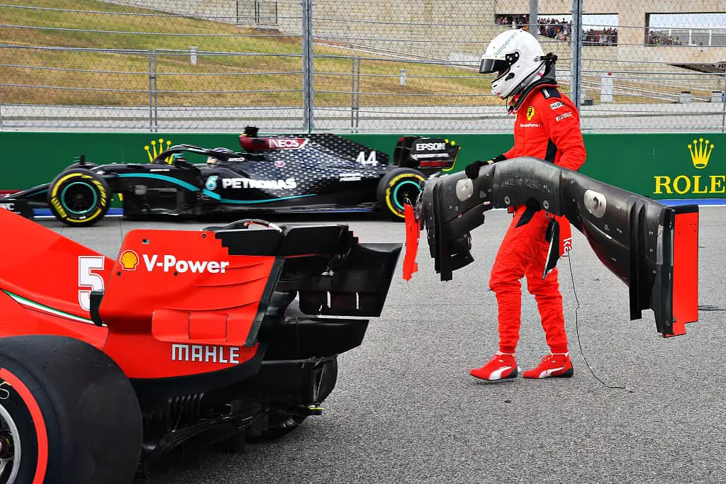 Vettel crash Sochi 2020 F1