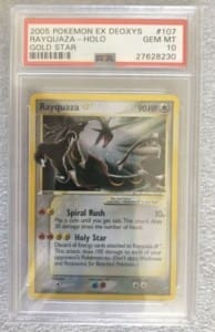 rayquaza gold star most expensive pokemon card