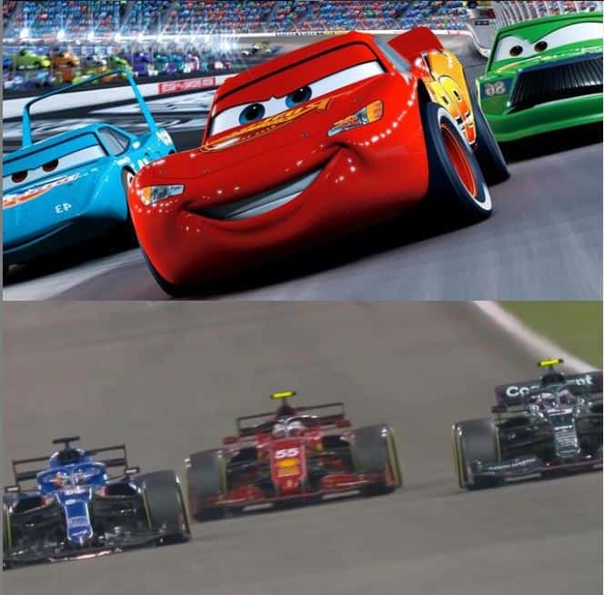 Alonso-Sainz-Vettel Bahrain 2021 F1