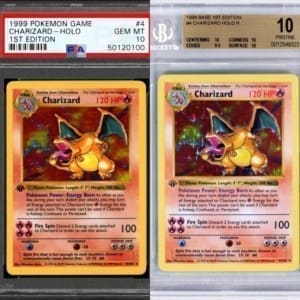 graded Pokemon card value PSA and BGS