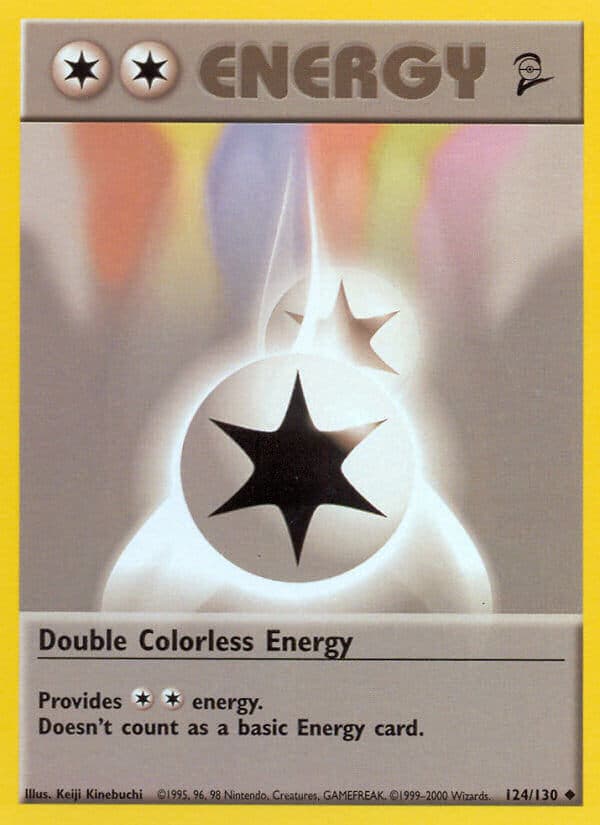 Carte-pokemon a doppia energia senza colore
