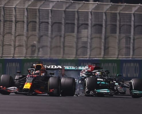 Verstappen Hamilton Saudi Arabia F1 2021 contact penalty war 1