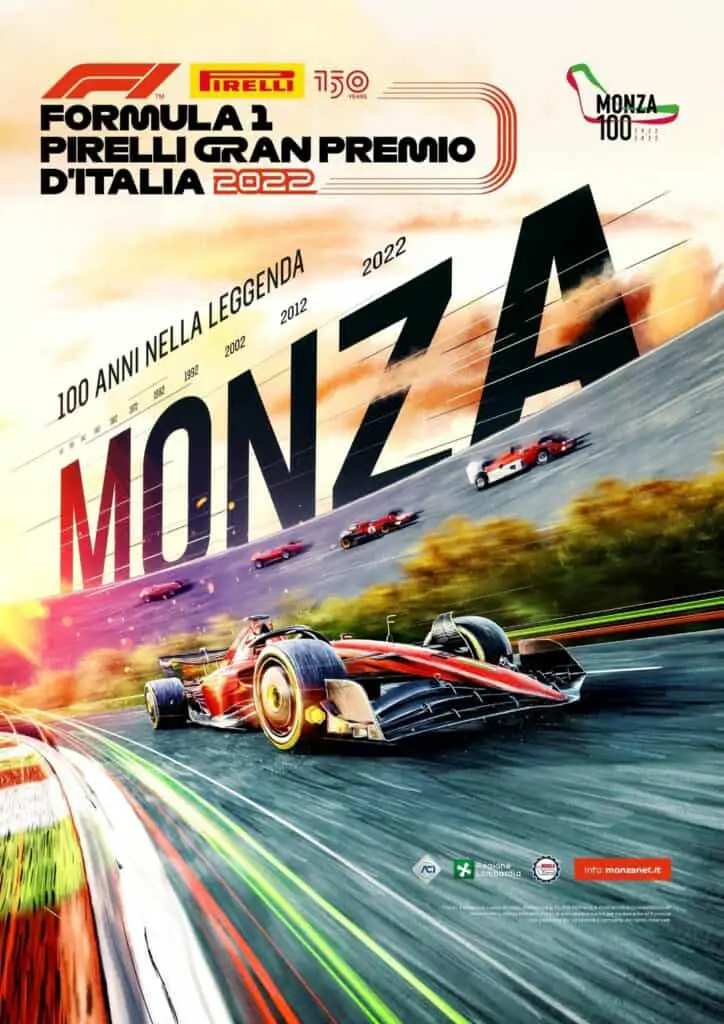 Heures de départ et horaires de la course pour le GP d'Italie F1 2022 Italia, Monza - Presticebdt